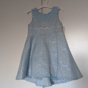 NWT - Powder blue and silver dress